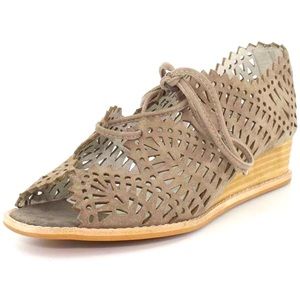 Jeffrey Campbell Suede Peep Toe Sandals